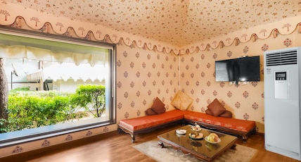 Rajasthali Resort and Spa Room Type - Grand Luxury Tent (With Private Jacuzzi) Rajasthali Resort and Spa Room Type - Grand Luxury Tent (With Private Jacuzzi)