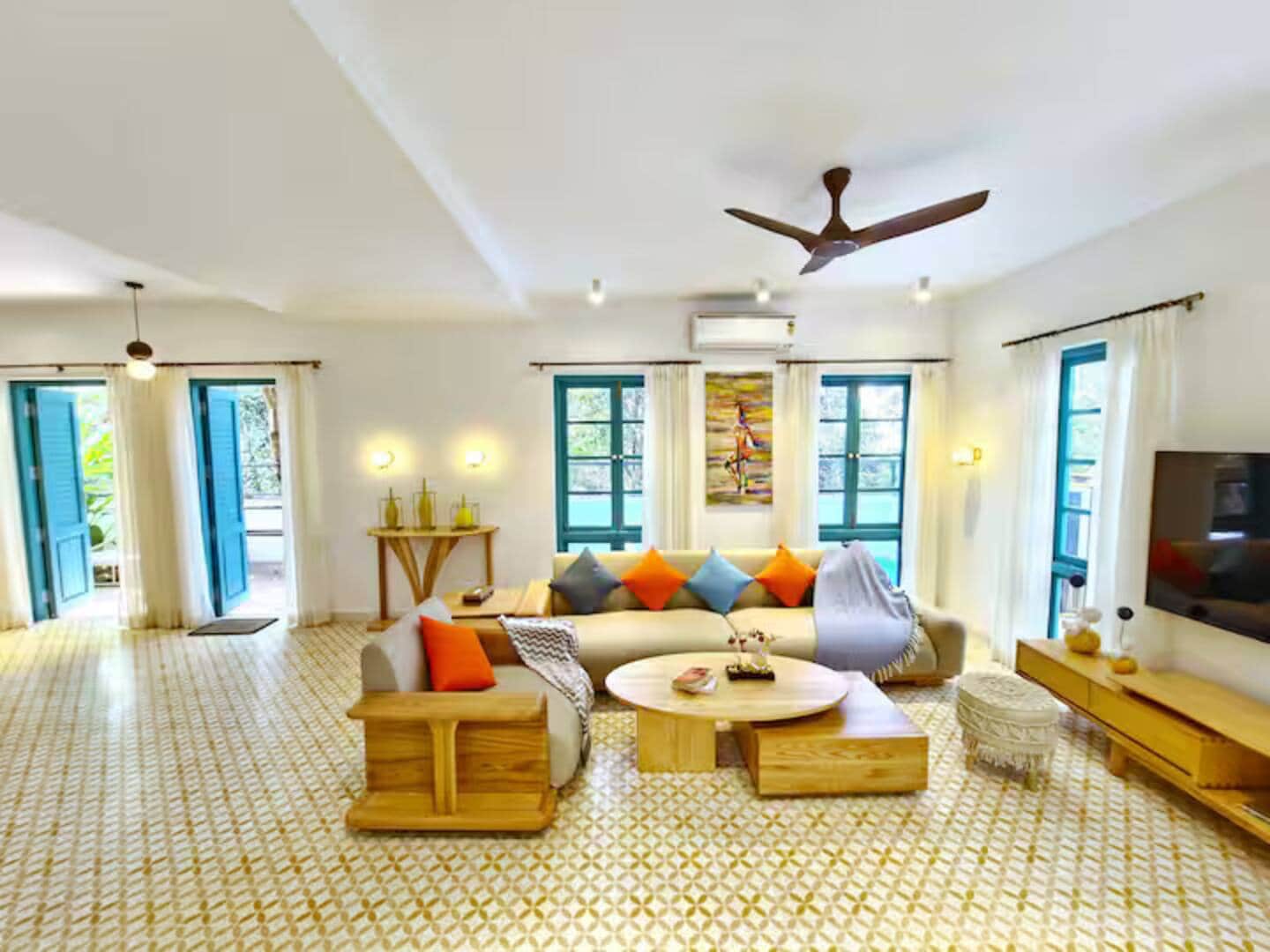 DanCenter Iksana Villa Siolim | 3BHK | Pvt Pool | Goa - Tap to explore photos