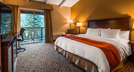 Best Western Tyrolean Lodge Room Type - 1 King Bed, Non-Smoking, Mountain View, High Speed Internet, Coffee Maker, Hairdryer, Iron, Full Bre Best Western Tyrolean Lodge Room Type - 1 King Bed, Non-Smoking, Mountain View, High Speed Internet, Coffee Maker, Hairdryer, Iron, Full Bre