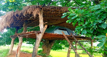 Dhaskud Nest - A Natural Resort, Sirpur Room Type - Dhaskund Capping Tent - Double Bed - Shared Washroom Dhaskud Nest - A Natural Resort, Sirpur Room Type - Dhaskund Capping Tent - Double Bed - Shared Washroom