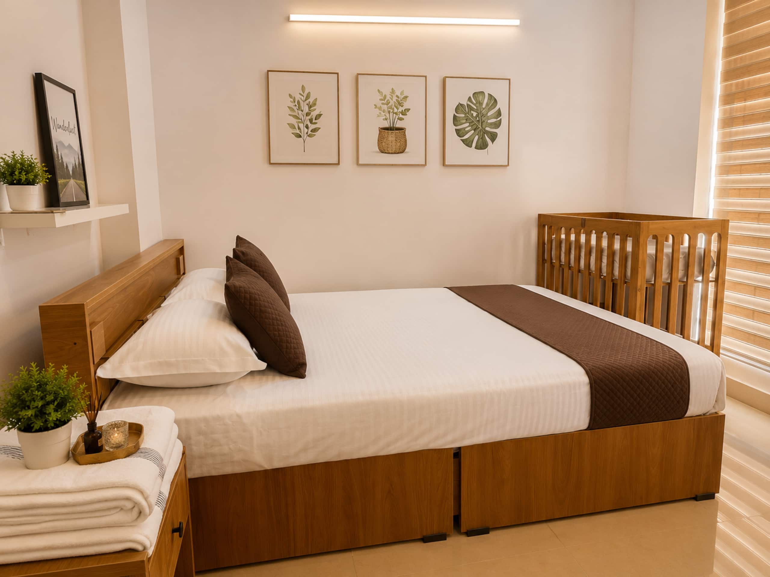 500m to West Nada Modern 1BHK Guruvayur G1401 - Tap to explore photos