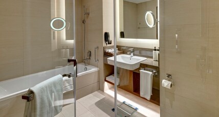 Crowne Plaza Muscat OCEC Room Type - 1 Bedroom Suite Garden View Lounge Access Crowne Plaza Muscat OCEC Room Type - 1 Bedroom Suite Garden View Lounge Access