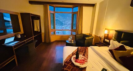 Hotel Meadows (2min drive from Mall Road) Manali Room Type - Super Deluxe Room (Valley View)