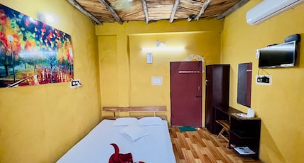 Roshnai Village Resort Room Type - Front side Budget Double bed Room AC (First Floor) with balcony Roshnai Village Resort Room Type - Front side Budget Double bed Room AC (First Floor) with balcony