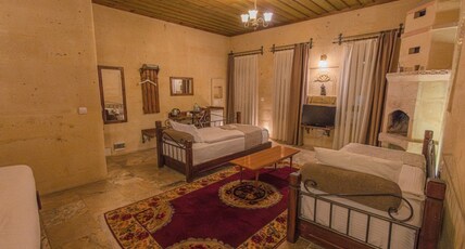 Osmanbey Cave House - Cappadocia Cave Hotel Room Type - Family Stone Room with Balcony 106 Osmanbey Cave House - Cappadocia Cave Hotel Room Type - Family Stone Room with Balcony 106