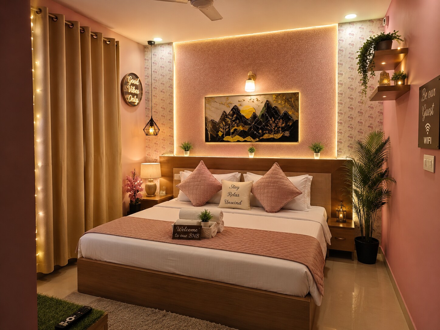 luxe retreat near Prem mandir by RAMYA STAYS - Tap to explore photos