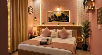 luxe retreat near Prem mandir by RAMYA STAYS Room Type - Bedroom