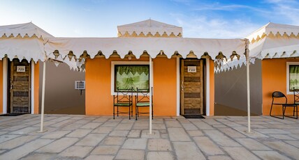 KK Resort & Camp (Pure Vegetarian) Room Type - Royal AC Swiss Cottage with Free Camel Safari