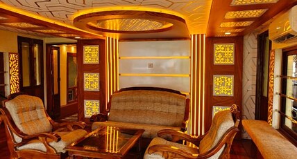 Anugraha Cruise Houseboats Room Type - 6 Bedroom deluxe with upperdeck ( ac timing 9.00 pm to 6.00 am) Anugraha Cruise Houseboats Room Type - 6 Bedroom deluxe with upperdeck ( ac timing 9.00 pm to 6.00 am)