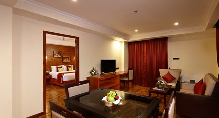 JVK Park Hotel Room Type - City View Suite Room with Sitting Balcony and Bathtub