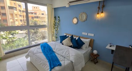 Spacious Studio Apt High Floor Private By Abhibha Stays in Pashan Pune Room Type - Indigo spacious studio service apartment