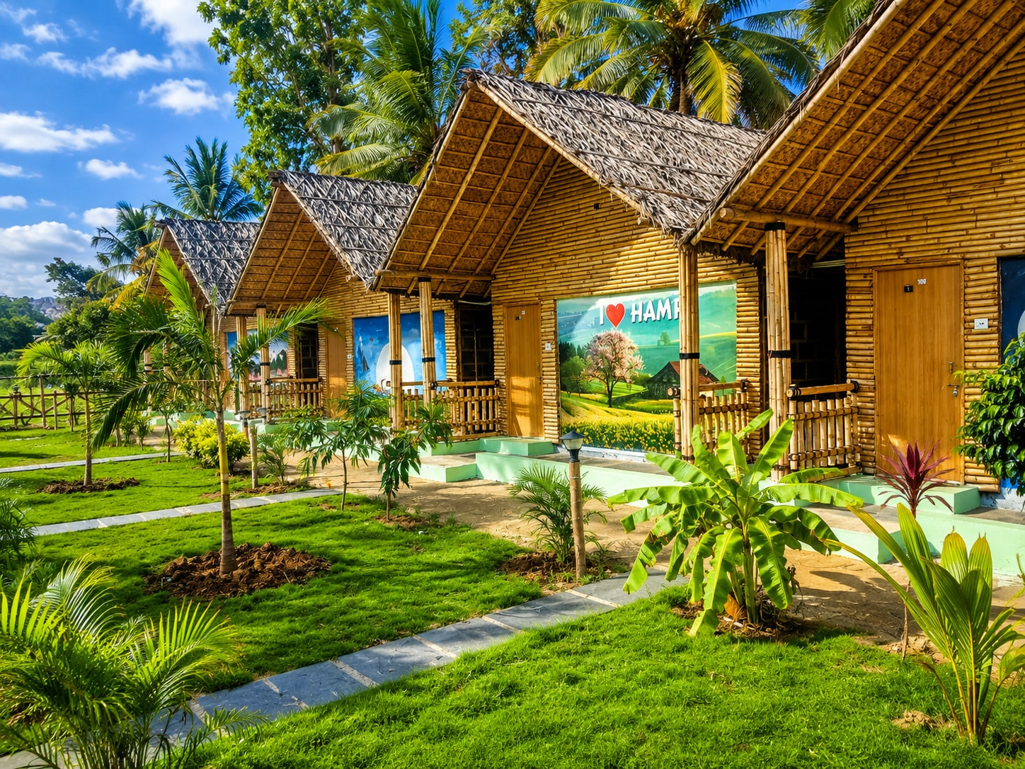 BLISS HAMPI ECO RESORT  - Tap to explore photos