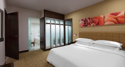 Four Points By Sheraton Hotel And Serviced Apartments Room Type - Executive Suite Pool View with Living room and Complimentary Lounge Access Four Points By Sheraton Hotel And Serviced Apartments Room Type - Executive Suite Pool View with Living room and Complimentary Lounge Access