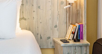 Mercure Millau Room Type - Classic Room, viaduct view - 1 Double Size Bed and 1 Single Size Bed