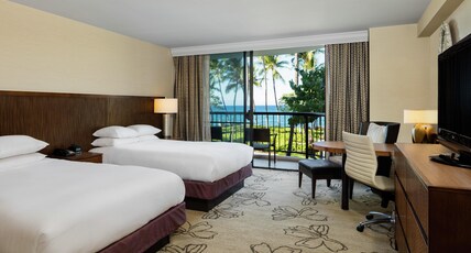 Hilton Waikoloa Village Room Type - MAKAI OCEAN FRONT 2 QUEENS