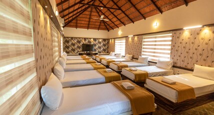 SRJungle Resort Room Type - 12 Bedded Dormitory Cottage