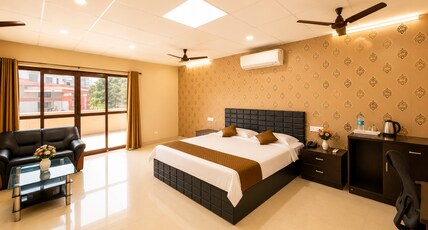 Hotel Saryu (Yatri Niwas Ayodhya) Room Type - AC Deluxe with Private Balcony