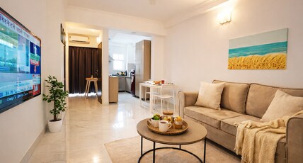 Luxe Serviced Apartments 171 | Near Delhi Airport Room Type - Pillow and Passport | 1 bedroom Apartment with Kitchen and Balcony