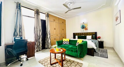 BluO Studio Defence Colony Mkt - Kitchen, Balcony Room Type - BluO Studio Defence Colony Mkt - Kitchen, Balcony