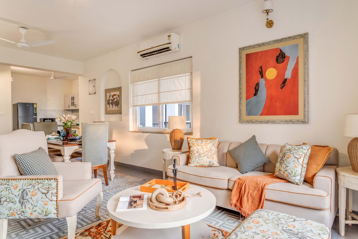 2BHK Apt -10mins to Candolim Beach by Unique Stays - Tap to explore photos