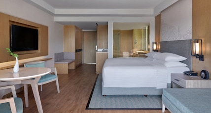Phuket Marriott Resort & Spa, Merlin Beach Room Type - Larger Guest room, 1 King, Ocean view, Beach front access, Terrace Phuket Marriott Resort & Spa, Merlin Beach Room Type - Larger Guest room, 1 King, Ocean view, Beach front access, Terrace
