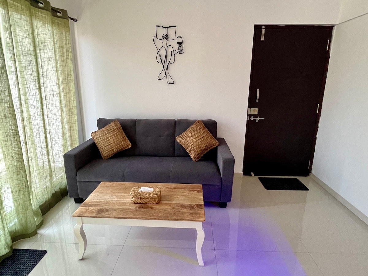Shunya 1BHK with pool access 20 min from Imagica - Tap to explore photos
