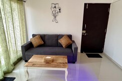 Shunya 1BHK with pool access 20 min from Imagica