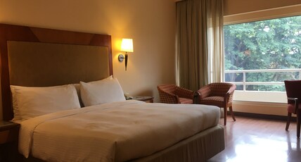 The Lalit Ashok Bangalore Room Type - Premier Pool View King Bed , SitOut, Pool view  facing
