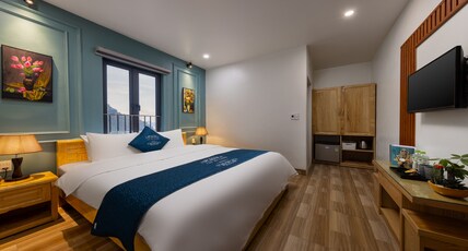 CAT BA XANH SPRING GARDEN HOTEL Room Type - Deluxe Double Room With Seaview
