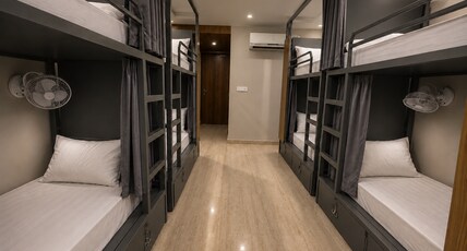 The Royalistiq Stays Room Type - 1 Bunk Bed | Deluxe 10 Bed Mixed Dorm | Shared en-suite washroom