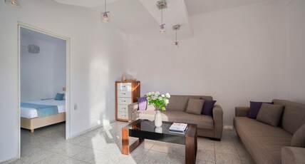Evlogia Hotel Seafront and Annex by Greek Pride Room Type - Family Apartment | 1 Bedroom | Garden View Evlogia Hotel Seafront and Annex by Greek Pride Room Type - Family Apartment | 1 Bedroom | Garden View