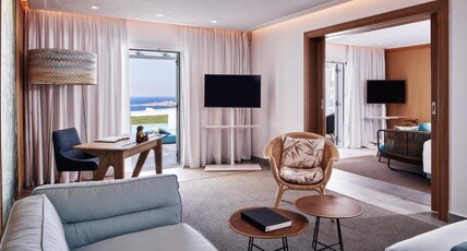 Myconian Kyma Design Hotel Room Type - MEDITERRANEAN One Bedroom & Separate Living Room Sea View Suite with Private Infinity Pool & Outdoor Myconian Kyma Design Hotel Room Type - MEDITERRANEAN One Bedroom & Separate Living Room Sea View Suite with Private Infinity Pool & Outdoor