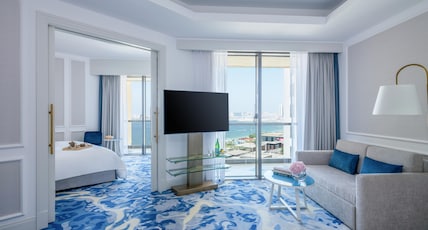 Sofitel Dubai Jumeirah Beach Room Type - Family Suite - Two-Bedroom with Balcony, Partial Seaview, 1 King Bed, 2 Single Beds Sofitel Dubai Jumeirah Beach Room Type - Family Suite - Two-Bedroom with Balcony, Partial Seaview, 1 King Bed, 2 Single Beds