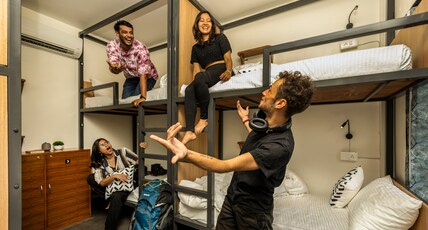 PACK Rishikesh (Mohanchatti) Room Type - A bed in 6 Bed Mixed Dorm (with porch and mountain view)