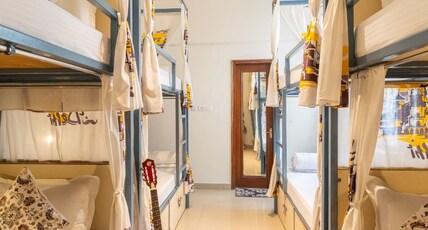 Moustache Delhi| Rooms and Dorms Room Type - Bed in 8 Bed Mixed Non AC Dorm