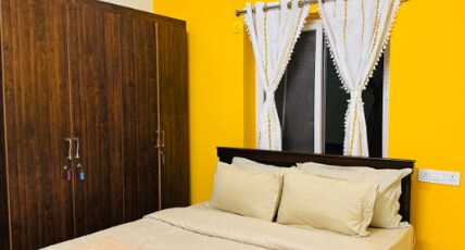 Charter Stays Spacious 2BHK Apartments in Nanakramguda Near Financial District Room Type - Yellow Delight: 2BHK Themed flat