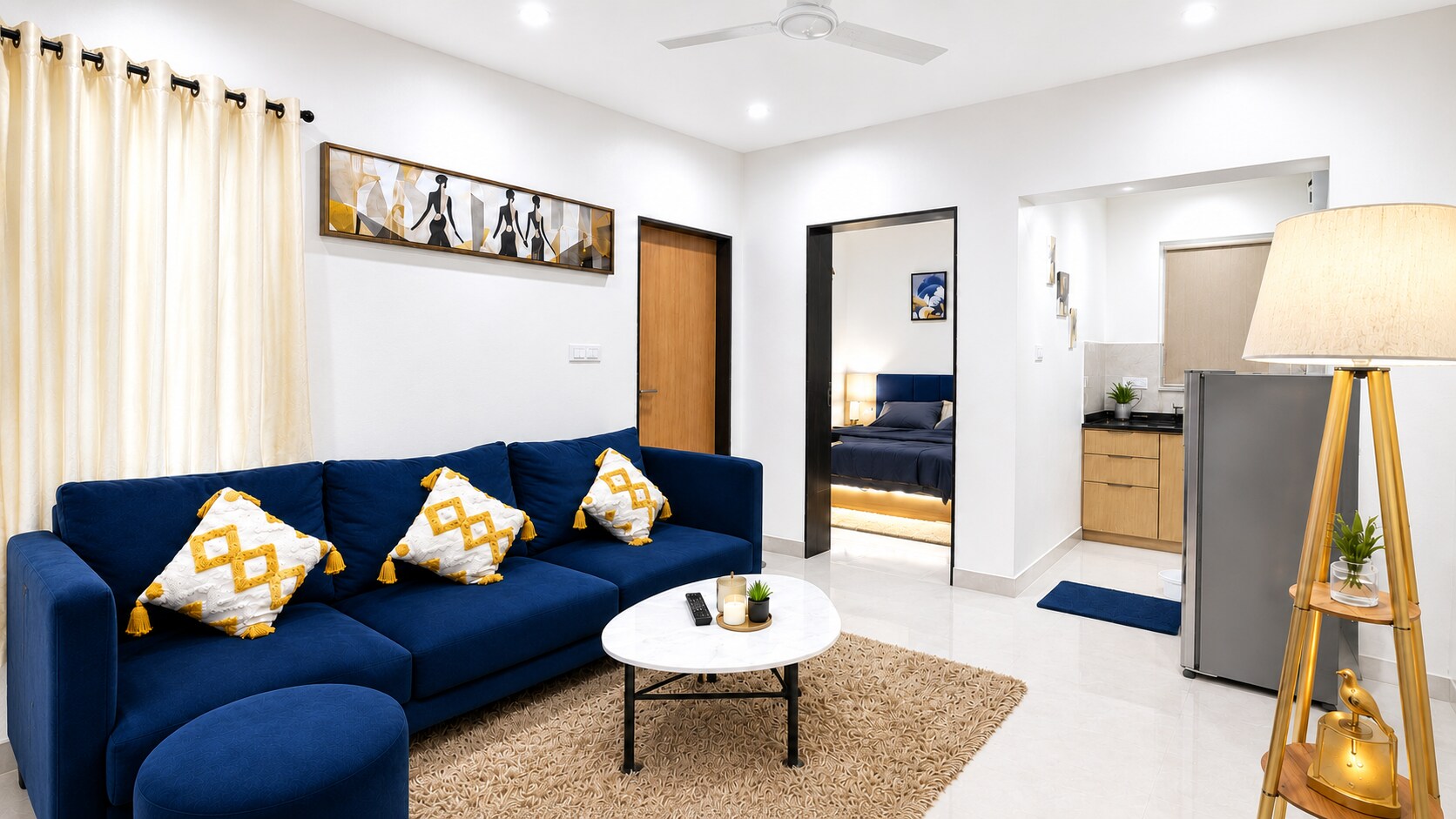 The Soulful Nest 1BHK with Balcony - Tap to explore photos
