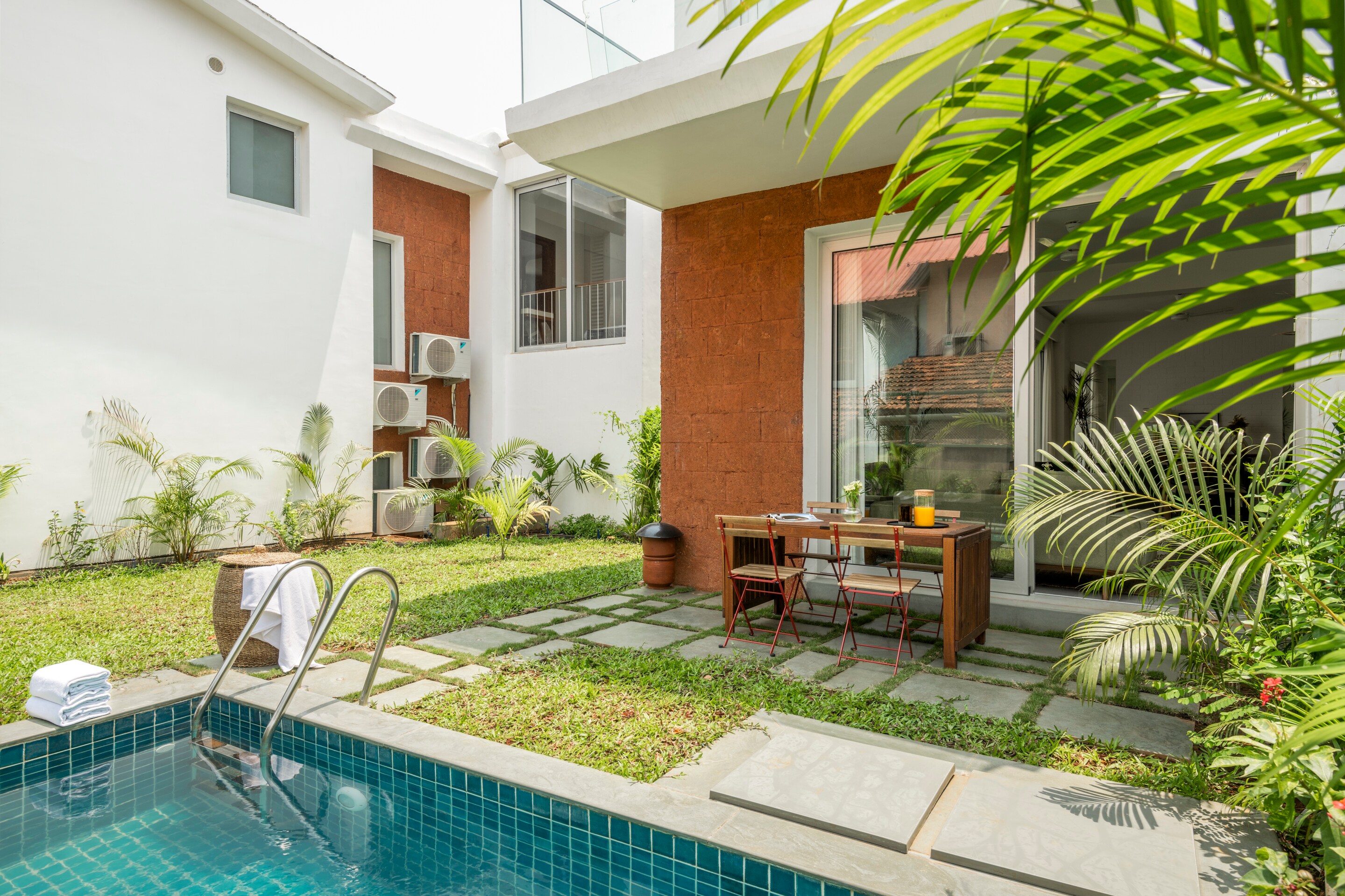 La Olalian by The Blue Kite -2BHK Villa with Private Garden, Pool, 12 min to Vagator (15) - Tap to explore photos