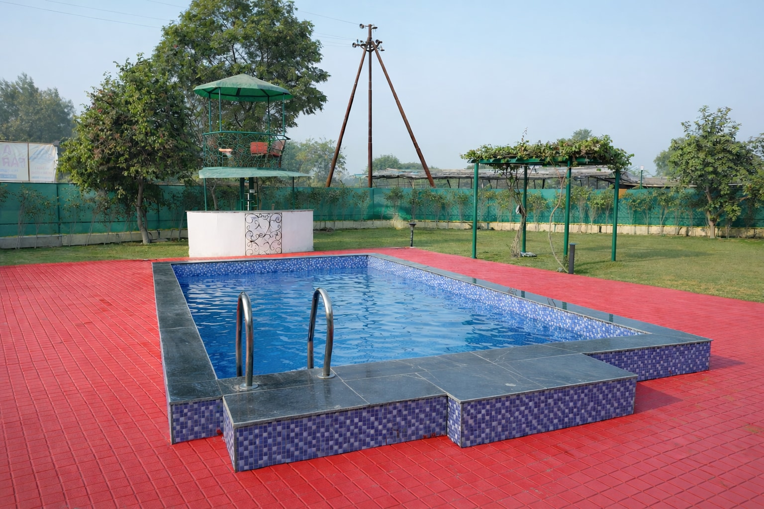 Aravali Farmhouse, Noida With Swimming Pool & Expansive Garden - Tap to explore photos