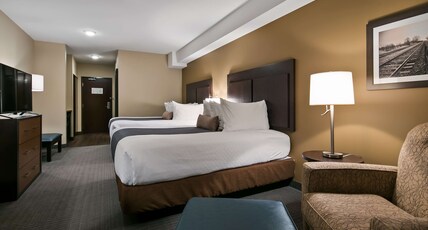 Best Western Plus Lacombe Inn & Suites Room Type - 2 Queen Beds, Non-Smoking, Microwave And Refrigerator, Led Television, High Speed Internet Access, F Best Western Plus Lacombe Inn & Suites Room Type - 2 Queen Beds, Non-Smoking, Microwave And Refrigerator, Led Television, High Speed Internet Access, F