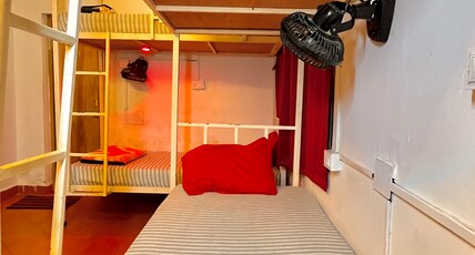 MITRA HOSTEL  VAGATOR BEACH ROAD Room Type - Bed in 4 Bed Dormitory