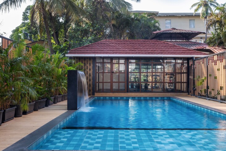 Modern 1BHK with Pool, 5min drive to Candolim Beach | Hireavilla - Tap to explore photos