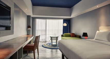 Mercure Convention Center Ancol Room Type - Grand Deluxe, Balcony and Ocean View - 1 King Size Bed and a Single Sofa Bed Mercure Convention Center Ancol Room Type - Grand Deluxe, Balcony and Ocean View - 1 King Size Bed and a Single Sofa Bed