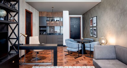DoubleTree by Hilton Dubai M square Hotel & Residences Room Type - BURJ 4 BDRM APT KIT BLCNY
