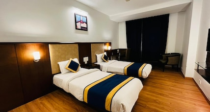 Hotel Myriad Room Type - Deluxe Room Twin Bed,Free Wi-Fi,Free Welcome Drink on Arrival,10 percent Discount on Lunch and Dinne Hotel Myriad Room Type - Deluxe Room Twin Bed,Free Wi-Fi,Free Welcome Drink on Arrival,10 percent Discount on Lunch and Dinne