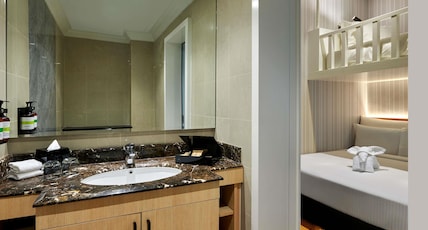 Pullman Kuala Lumpur City Centre Hotel and Residences Room Type - 2 BEDROOM FAMILY APARTMENT, 1 KING SIZE BED, 2 SINGLE SIZE BEDS, 1 TRIPLE BUNK BED Pullman Kuala Lumpur City Centre Hotel and Residences Room Type - 2 BEDROOM FAMILY APARTMENT, 1 KING SIZE BED, 2 SINGLE SIZE BEDS, 1 TRIPLE BUNK BED