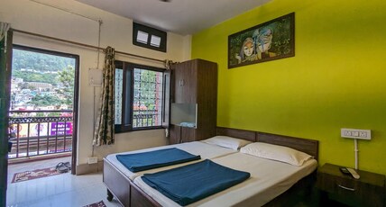 Hotel KNB Heritage(5min Walk to Shree Kashi Vishwanath Mandir) Room Type - Double Bedroom with Mountain View-(Standard)-(2nd Floor)