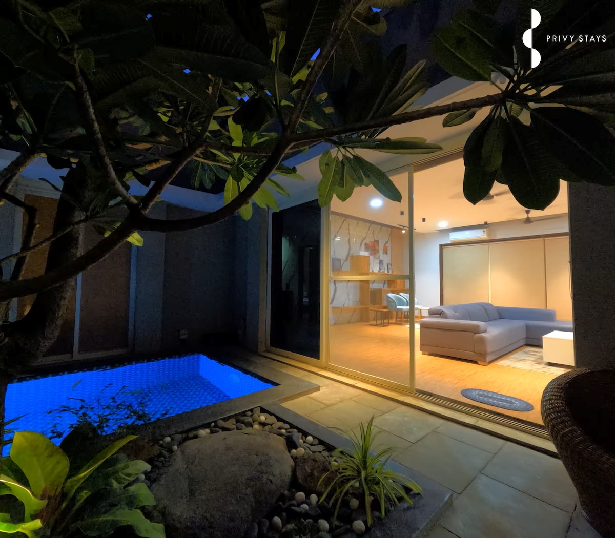Privy Stays- Green Palm Villa 3 BHK - Tap to explore photos