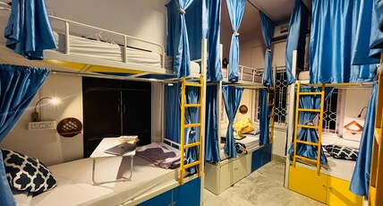 The Nerd Nest Kolkata Room Type - Bed in 8 Bed Mixed Dormitory AC Room