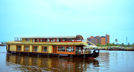 Kera Houseboats Room Type - Deluxe room in 4 BHK Houseboat (Kera Marthandam, Sharing basis)-AC timing 9 Pm to 6 Am Kera Houseboats Room Type - Deluxe room in 4 BHK Houseboat (Kera Marthandam, Sharing basis)-AC timing 9 Pm to 6 Am